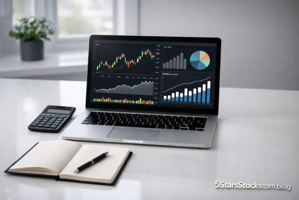 5StarsStocks dividend stocks income investing workspace