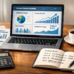 income stocks portfolio dividend investment strategy concept