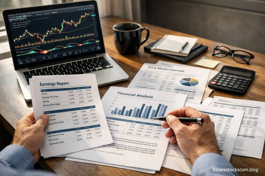 financial growth charts showing stock market performance and investment analysis